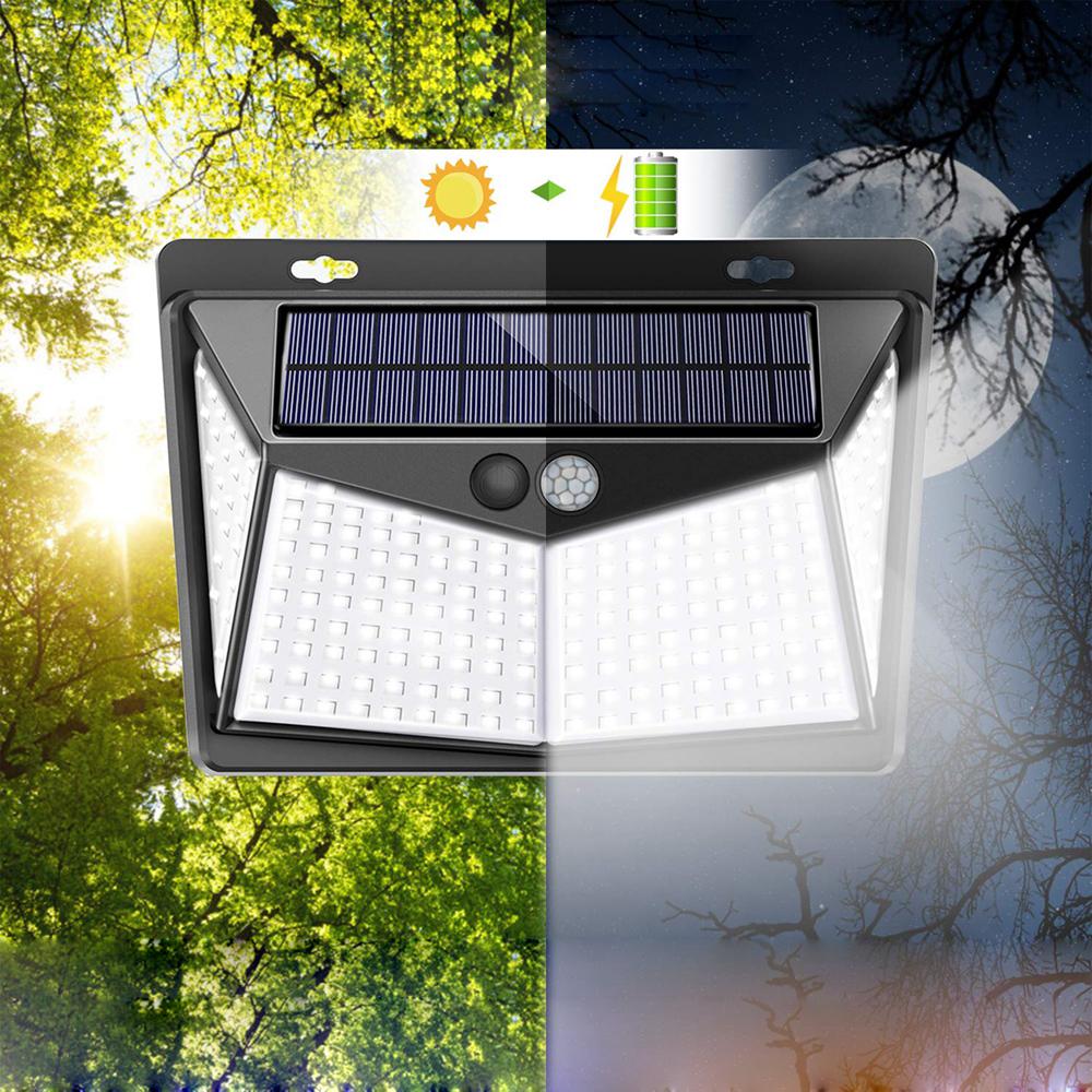 Waterproof LED Solar Power PIR Motion Sensor Wall Light for Outdoor Garden