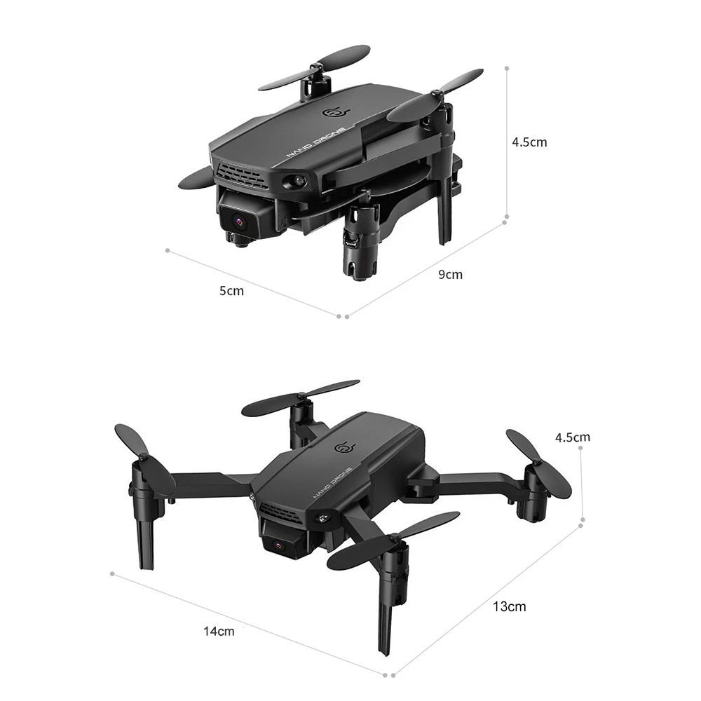 4K Camera Mini Drone Foldable Quadcopter Indoor Toy with Function Trajectory Flight Headless Mode 3D Auto Hover