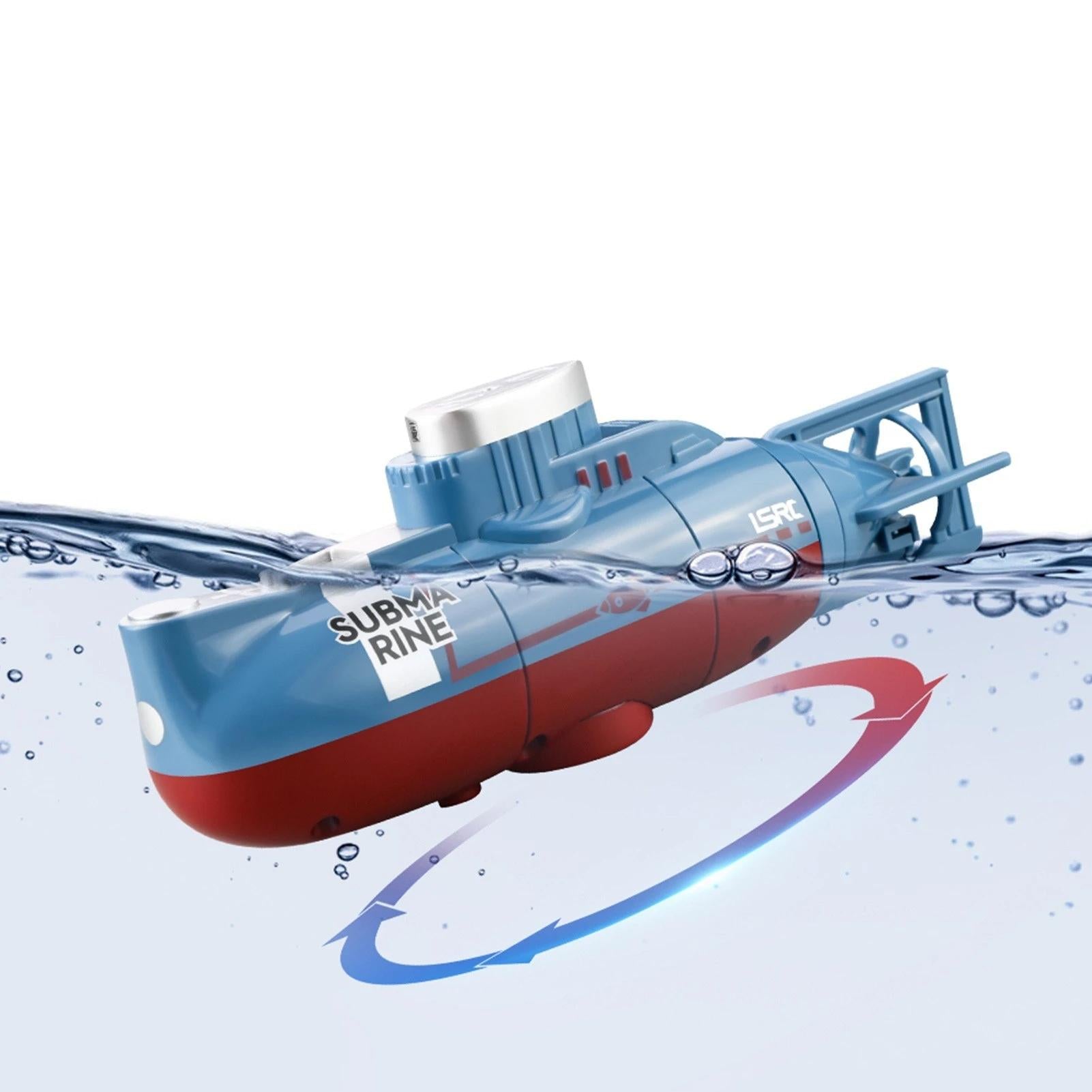 Mini RC Submarine Remote Control Boat Waterproof Diving Toy Gift for Kids