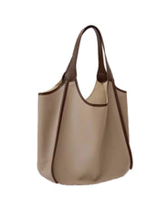 Leather women's bag tote bag women's large capacity bag new early autumn bag portable single shoulder bag