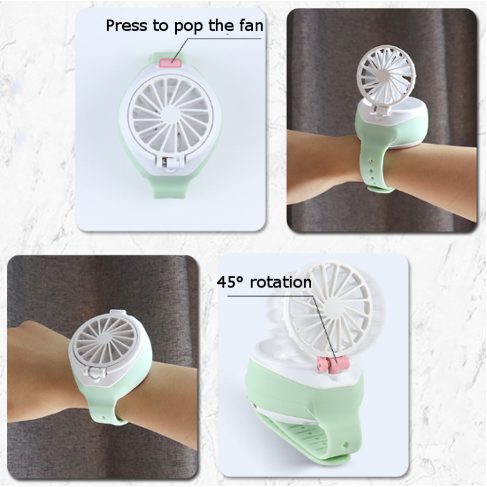 USB Charging Version Mini Watch Fan Lazy Fan Artifact Toys