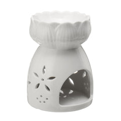 Oil Burner Ceramic Wax Melt Warmer Fragrance Tealight Candle Holder Cut-Out