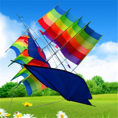 Huge 37"3D Stereo Sailboat Kite Big Size Flying Outdoor Toy