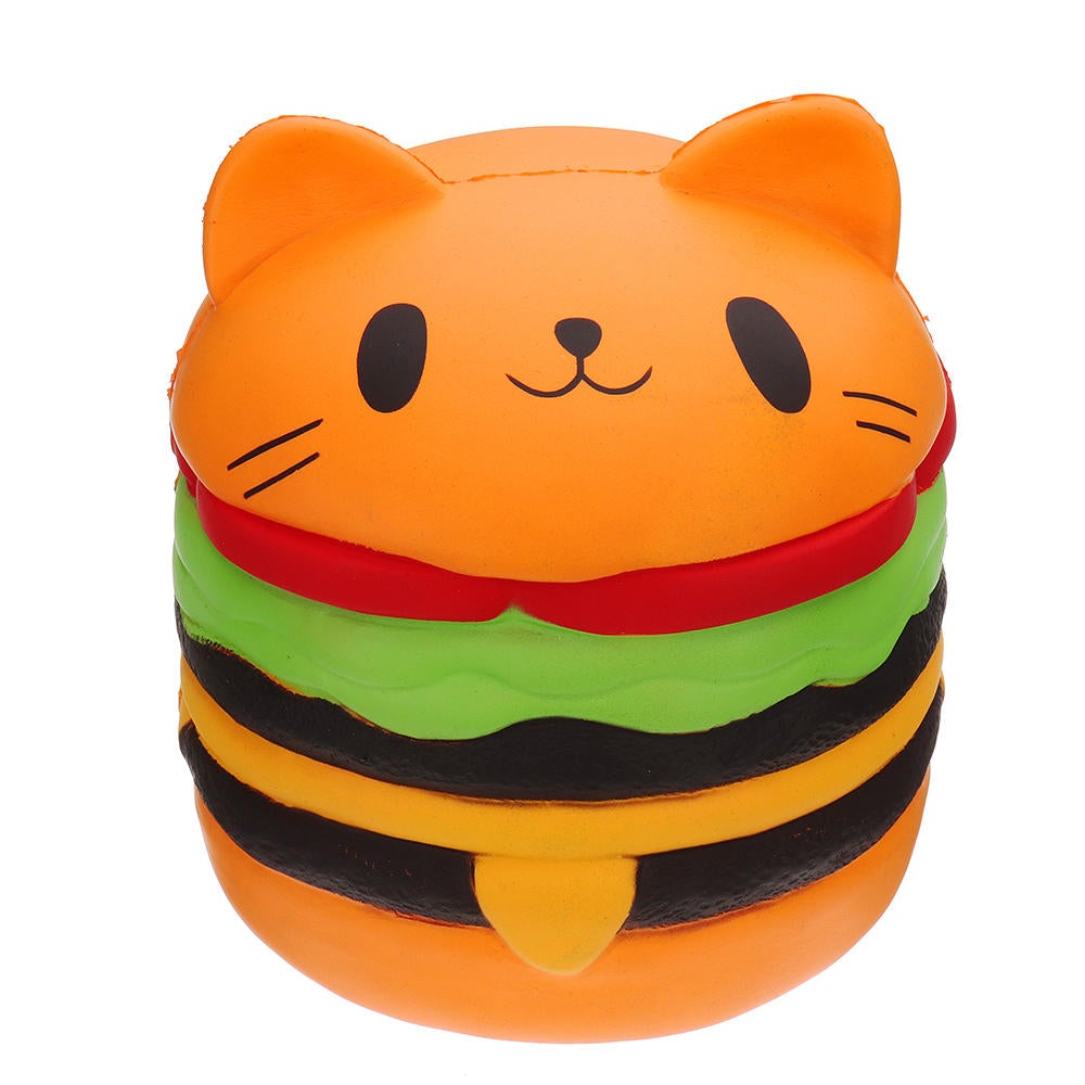 Huge Cat Burger Squishy 8.66'' Humongous Jumbo 22CM Soft Slow Rising With Packaging Gift Giant Toy