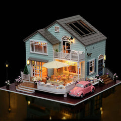 Queens Town DIY Miniature Model With Light Music Collection Gift