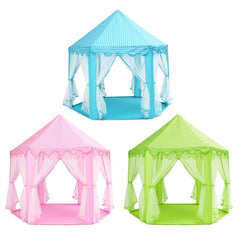 Portable Princess Castle Play Tent Activity Fairy House Fun Toy 55.1x55.1x53.1 Inch