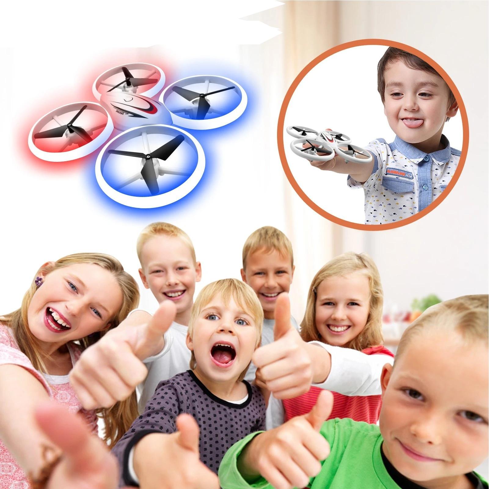 2.4GHz 4 Channel S123 LED Mini Drone for Kids Remote Control Small RC Quadcopter