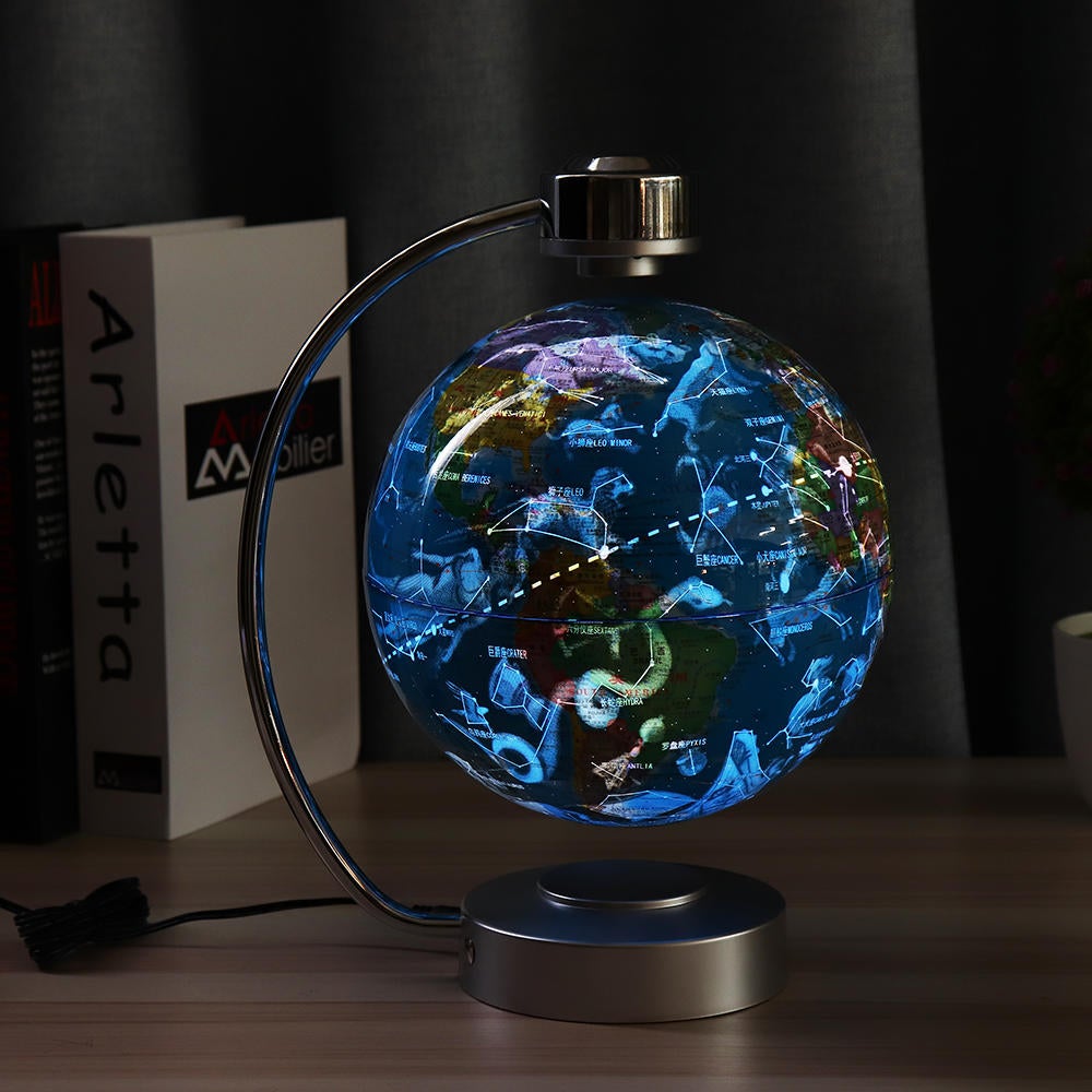 8 Inches Magnetic Levitation Floating Globe Constellation Light Desk Lamp Decor Toy