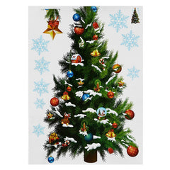 Christmas Party Home Decoration Removable Green Christmas Tree Wall Stickers For Kids Children Toys