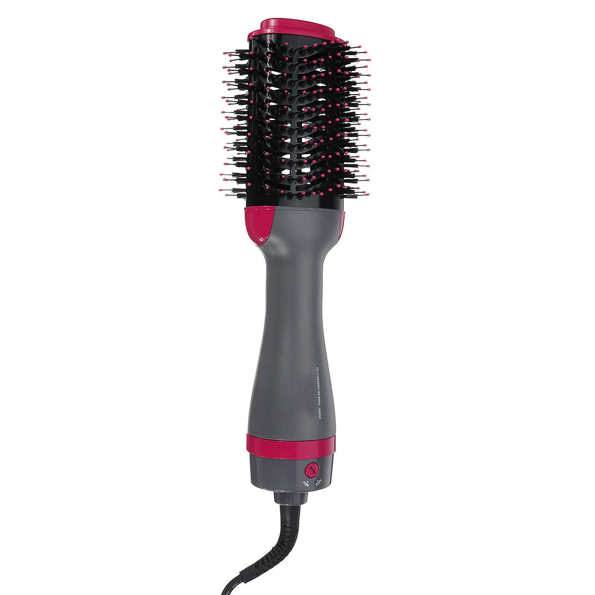 110V / 220V 2 In 1 1000W Hair Dryer Blower Brush Comb Volumizer Straightening Curling Smoothing Comb Hair Drying Styling Tool