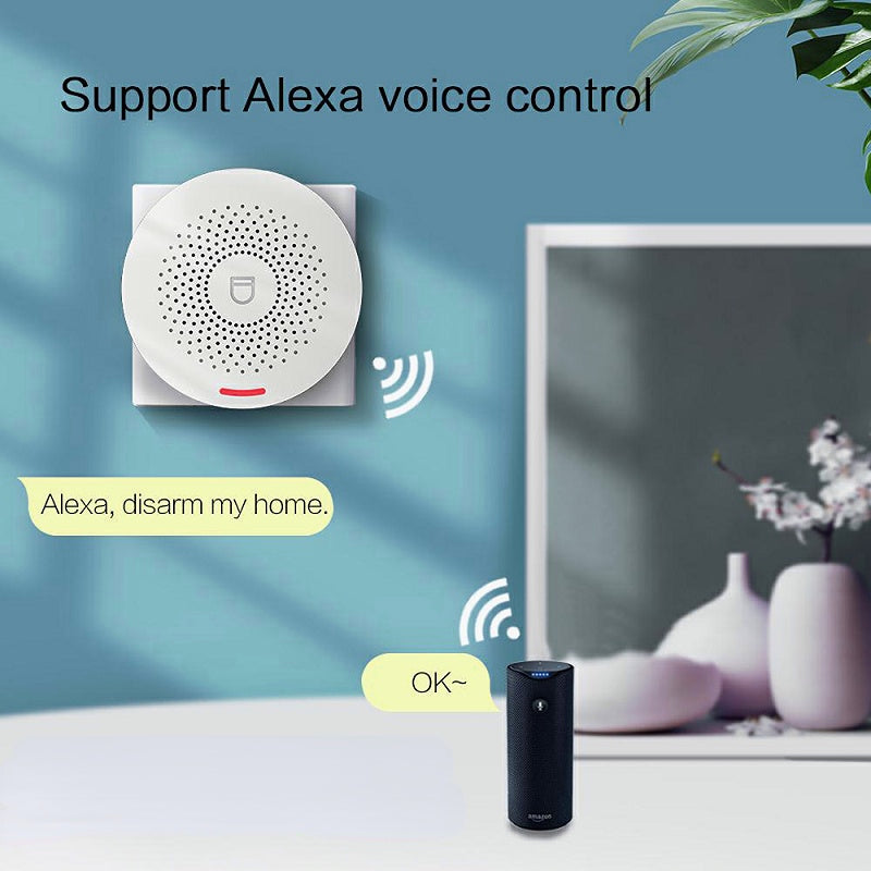 Wifi Alarm System Wireless Security Burglar With Motion Detector Door Sensor Tuya App Control