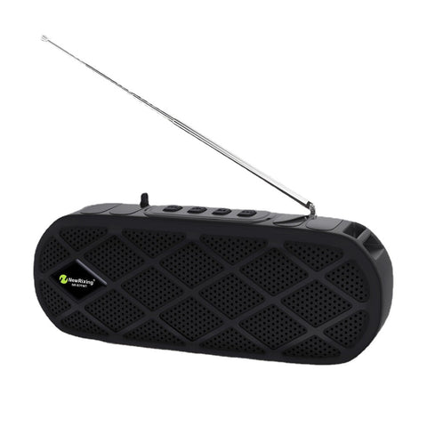 Solar bluetooth 5.0 Subwoofer Outdoor Support TWS FM Radio TF Card HD Bass Stereo Portable Speaker with LED Flashing Light