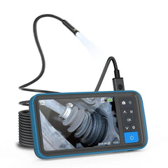 4.5inch HD Color Screen Digital Endoscope 8mm Dual Lens IP67 Waterproof Camera Brightness Adjustable Video Recorder