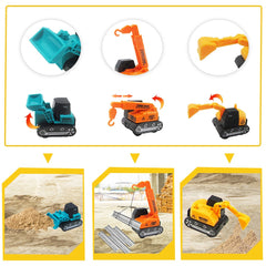 30PCS Colorful Alloy & Plastic Enginnering Vehicle Toys Set with Game Mat for Model Toys