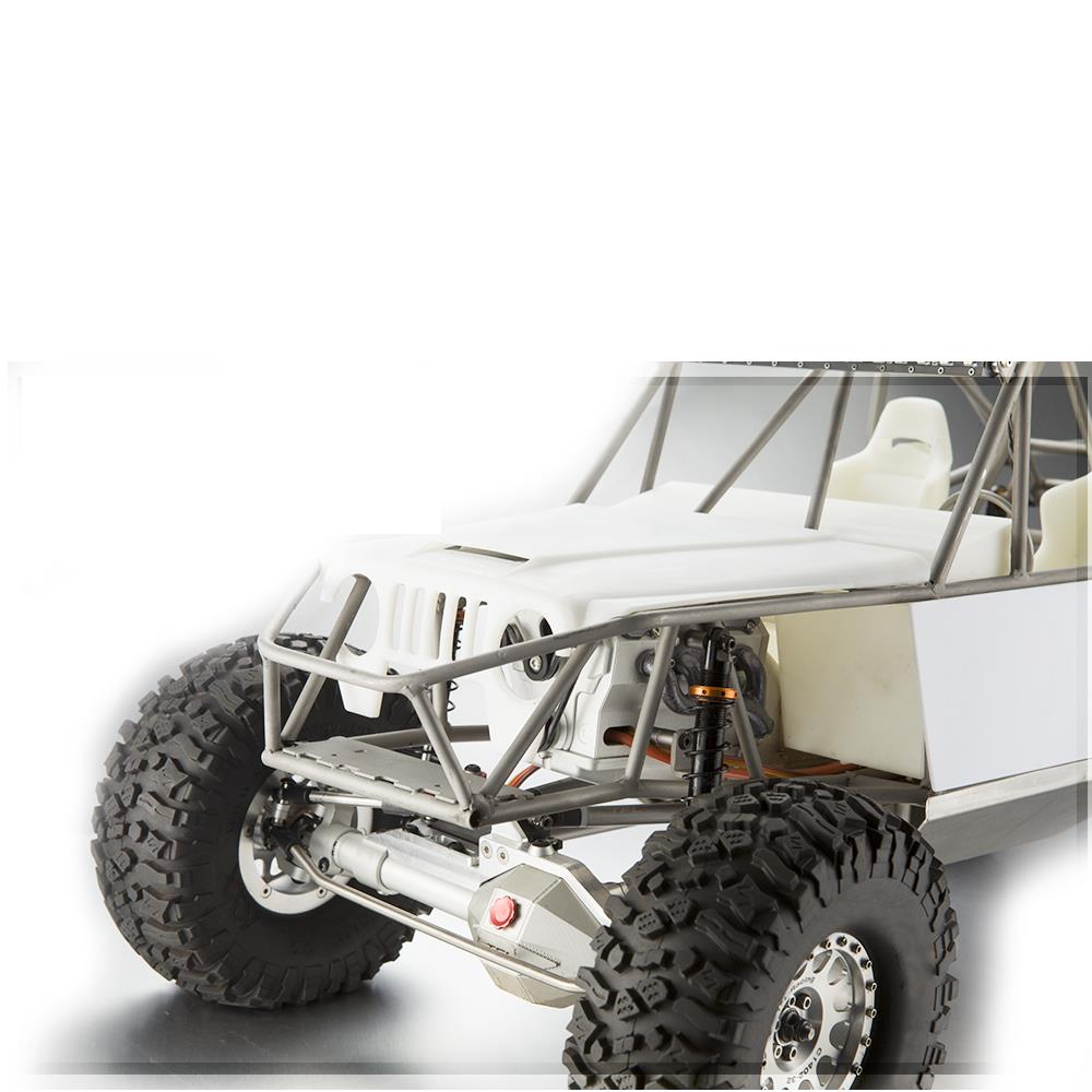 Unassembled Kit 1/8 4WD Rc Car Metal 2 Speed Gear Case Crawler with Motor Servo