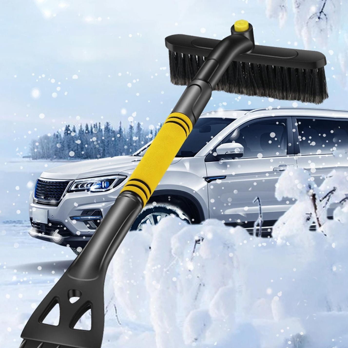 3-in-1 Car Cleaning Brush Ice Scraper Detachable Snow Shovel Dust Remove