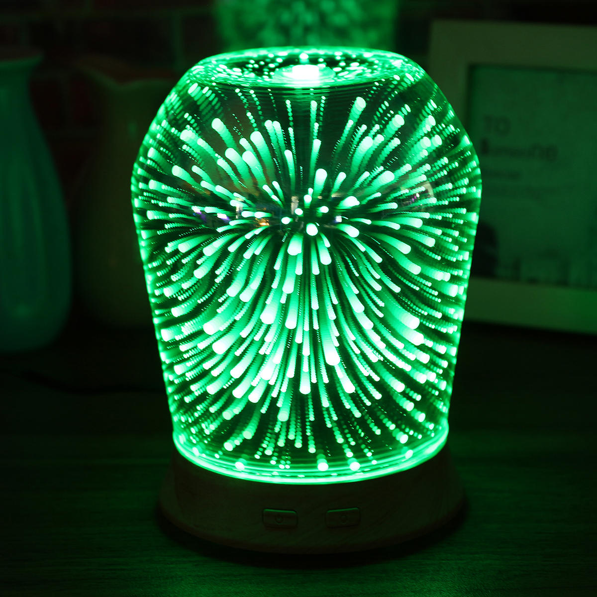 3D LED Ultrasonic Diffuser Humidifier Aromatherapy Essential Oil Diffuser Mist Humidifier