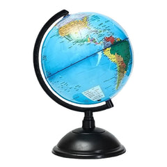 20cm Blue Ocean World Globe Map With Swivel Stand Geography Educational Toy Gift