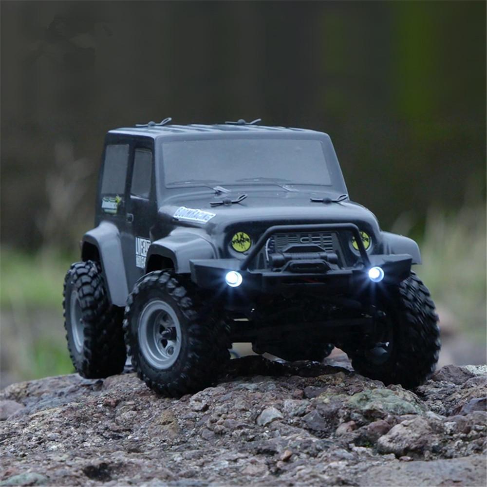 2 Battery 1/24 2.4G 4WD Mini Rc Car Proportional Control Waterproof Crawler Electric Vehicle RTR Model