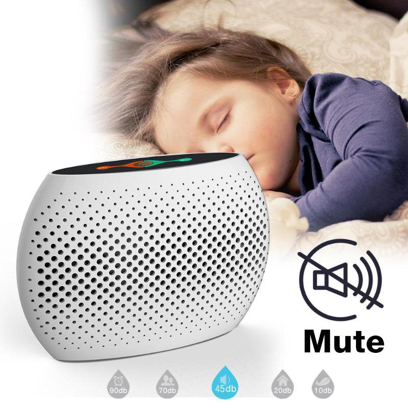 Mini Portable Dehumidifier Mute Circulation Rechargeable Air Dryer Machine Home Intelligent Moisture Absorber for Room Cabinet