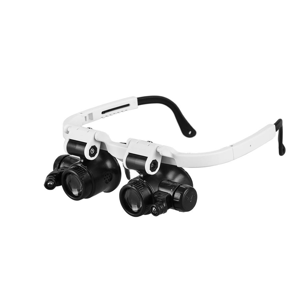 8X/15X/23X Mini Foldable Magnifier With LED Light Stand Optical Instruments