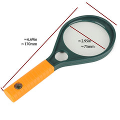 90MM Plastic Dual Lenses Magnifying Glass With Compass Function