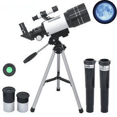 Astronomical Telescope With Tripod Wireless Smartphone Adapter