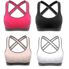 Stretch Anti-Bacterial Running Fitness Yoga Bra Sportswear