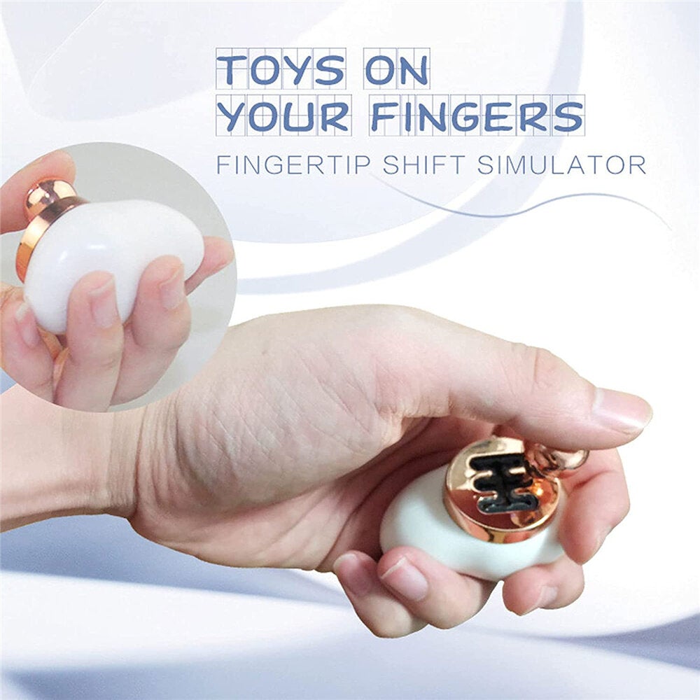 Mini Fingertips Decompression Artifact Simulation Car Changing Gear Manual Shift Novelty Anti-Stress Fidget Toys Spinner for Kids and Adults