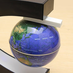 C Shape Magnetic Levitation Floating Globe World Map With LED Lights