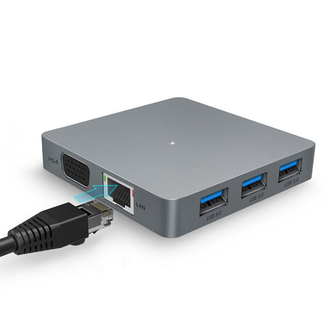 Eleven-in-one Type-C to Network Card Adapter Notebook Multi-function HD USB3.1 HUB Docking Station