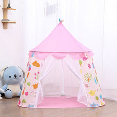 Kid Princess Castle Tent Portable Folding Children's Tents Baby Outdoors Play House for Infant Indoors Room Toddler Game Tent