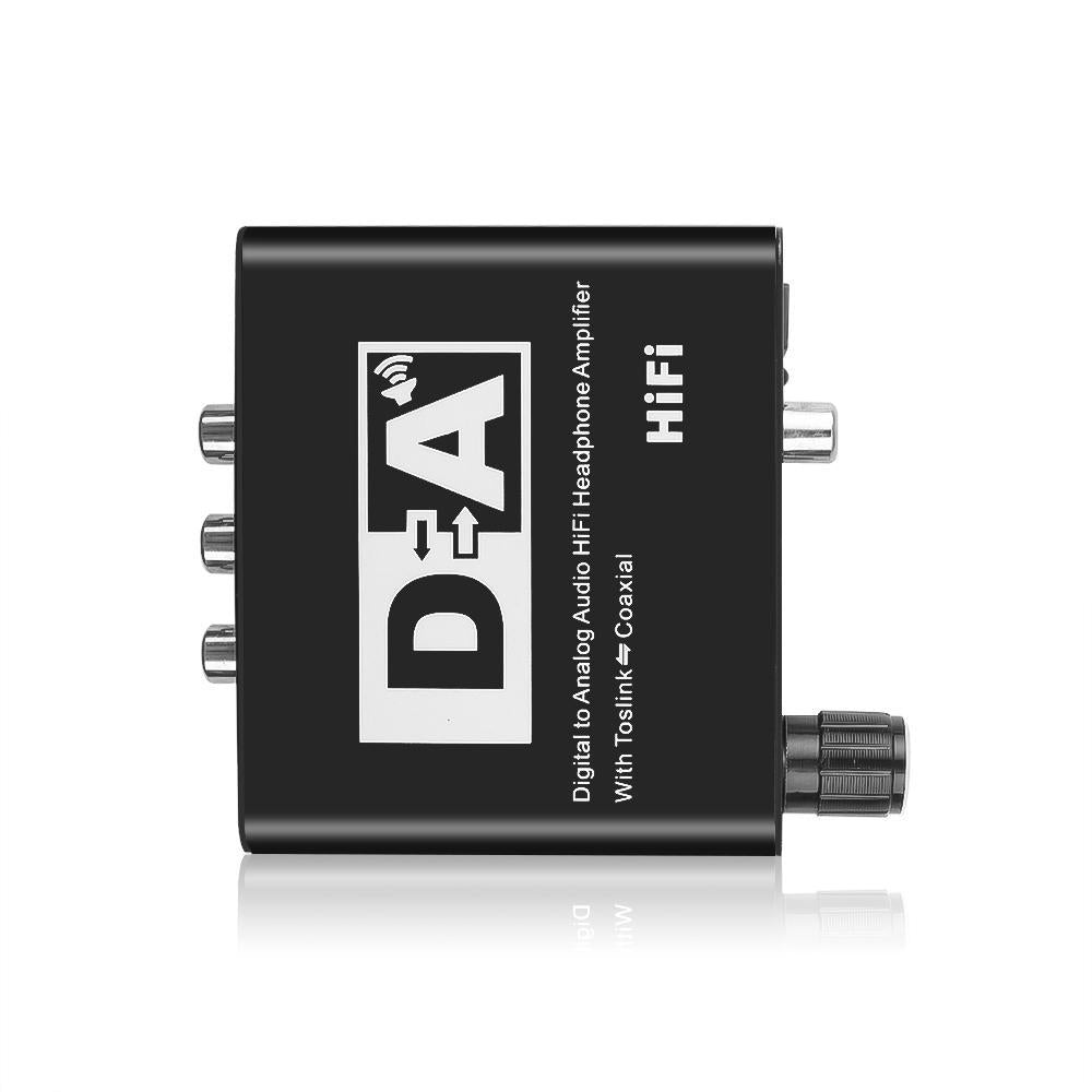 DAC Optical Toslink Coaxial Bi-directional Switch RCA 3.5mm Jack Digital to Analog Audio Adapter Converter for DVD PS3 Stereo