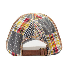 Collrown Unisex Patchwork Lattice Pattern Fashion Young Sunshade Baseball Hat