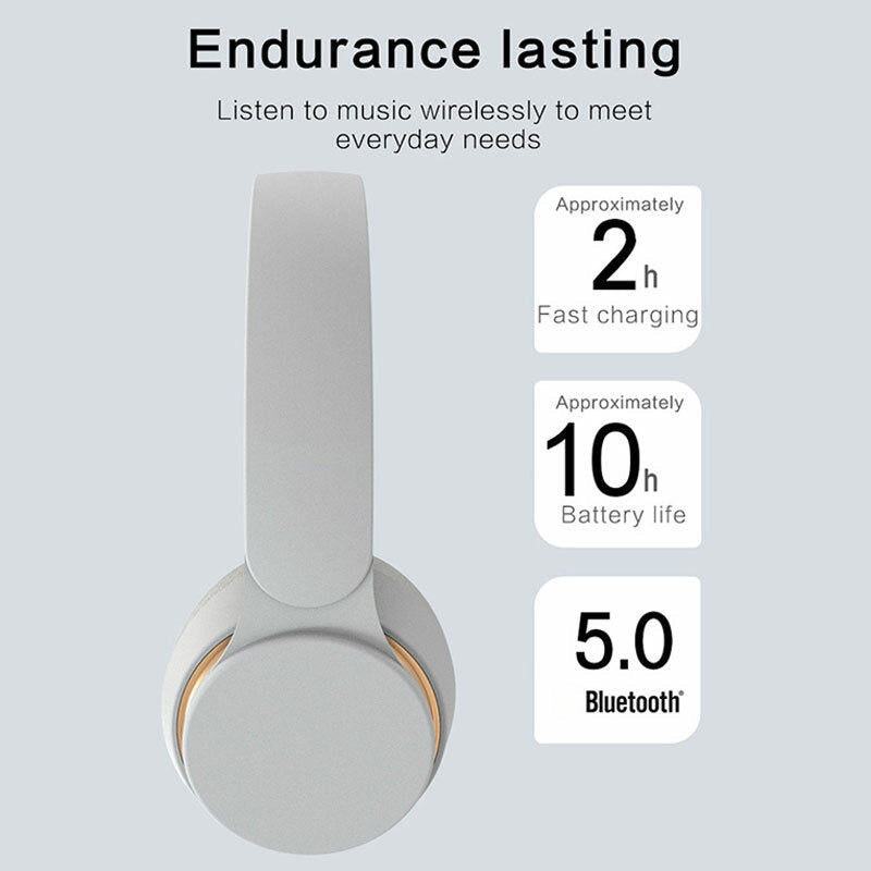 Wireless Headphone Foldable Headset 20H Playtime bluetooth Earphone Over Ear Stereo Built-in Mic