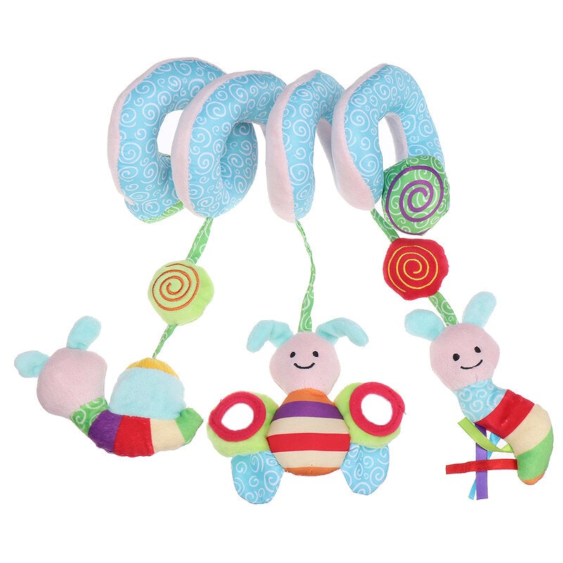 Cute Animal Music Sounding Car Hanging Bed Hanging Spiral Rattles Baby Toys