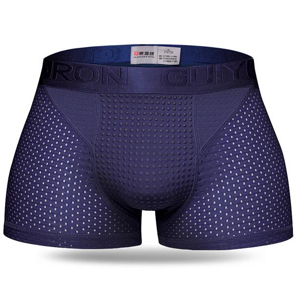 Mens Ice Silk Mesh Magnetic Therapy Health Care Underwear