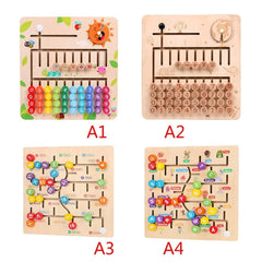 Math Toys Wooden Digitals Alphabet Learning Arithmetic Maze Matching Board Brain Development for Children