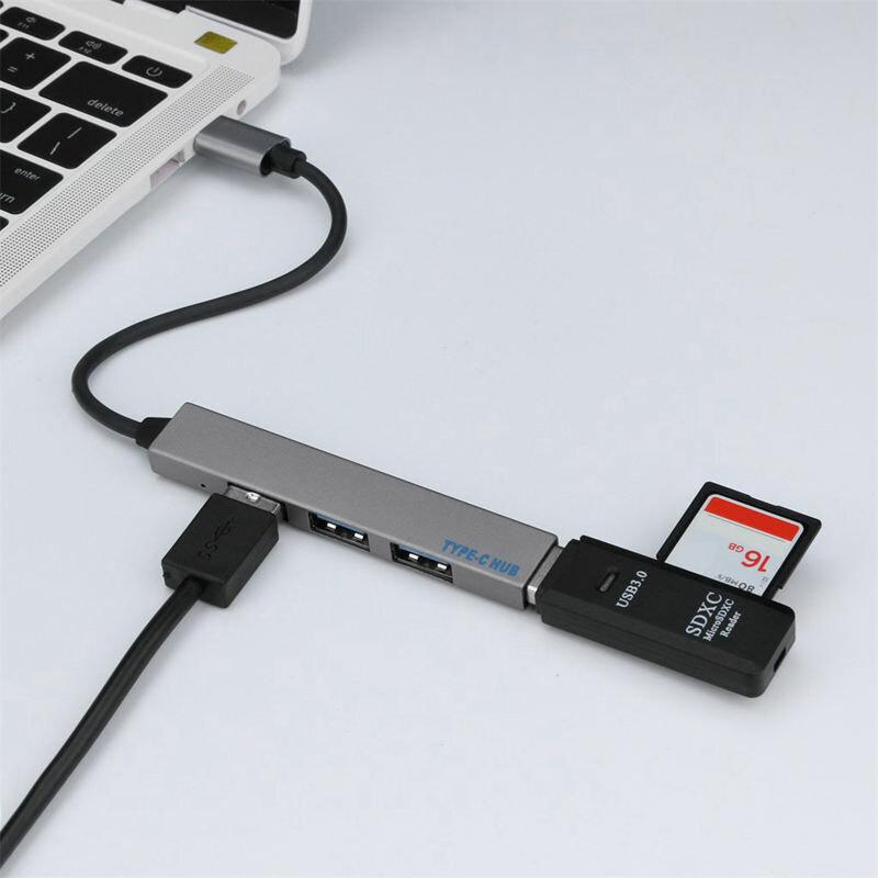 4 Port USB C HUB Charging Docking Station Fast Transfer, Charging Adapter With 4 * USB 2.0