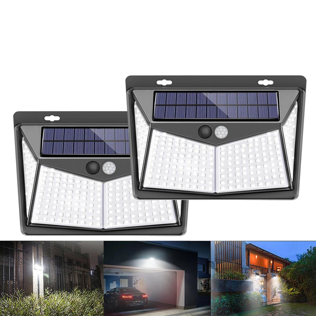 Waterproof LED Solar Power PIR Motion Sensor Wall Light for Outdoor Garden