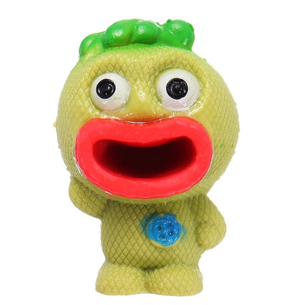 Novelties Toys Pop Out Alien Squishy Stress Reliever Fun Gift Vent Big Mouth Slime