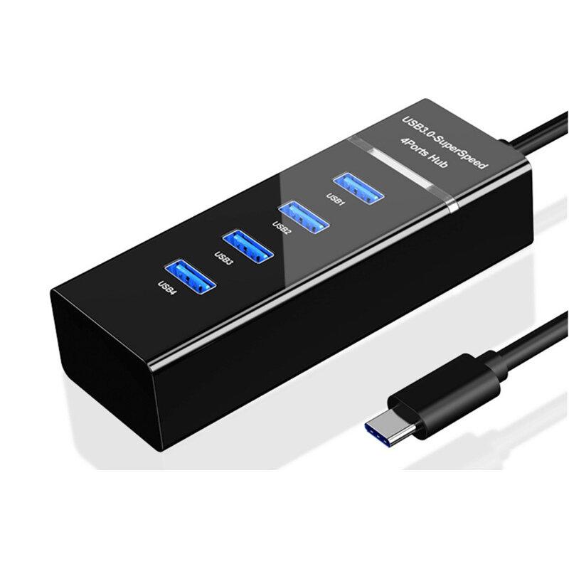 4 USB 3.0 Ports 5Gbps Fast Charging Hub for Samsung Galaxy S21 Note S20 ultra Huawei Mate40 P50 OnePlus 9 Pro