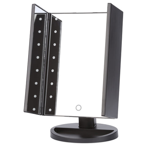Portable Folding Table 16 LEDs Lamp Luminous Cosmetic Mirror - JustgreenBox