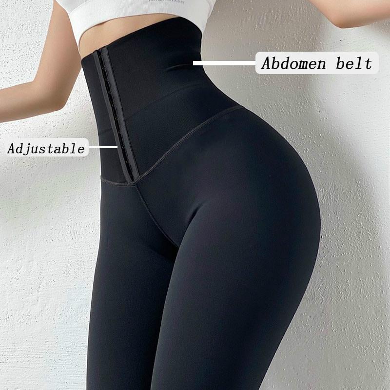 Women Yoga Pants Stretchy High Waist Compression Tights Black Sports Push Up Gym Fitness Leggings