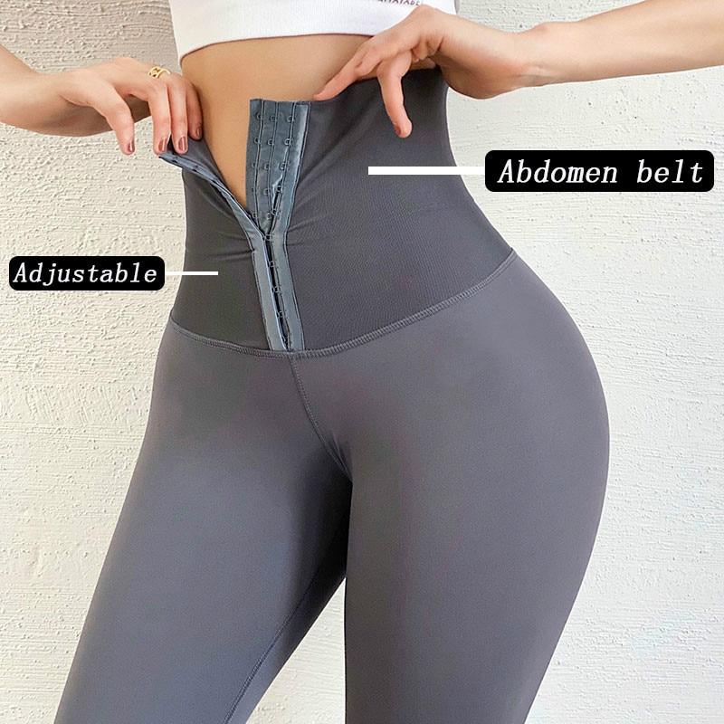 Women Yoga Pants Stretchy High Waist Compression Tights Black Sports Push Up Gym Fitness Leggings