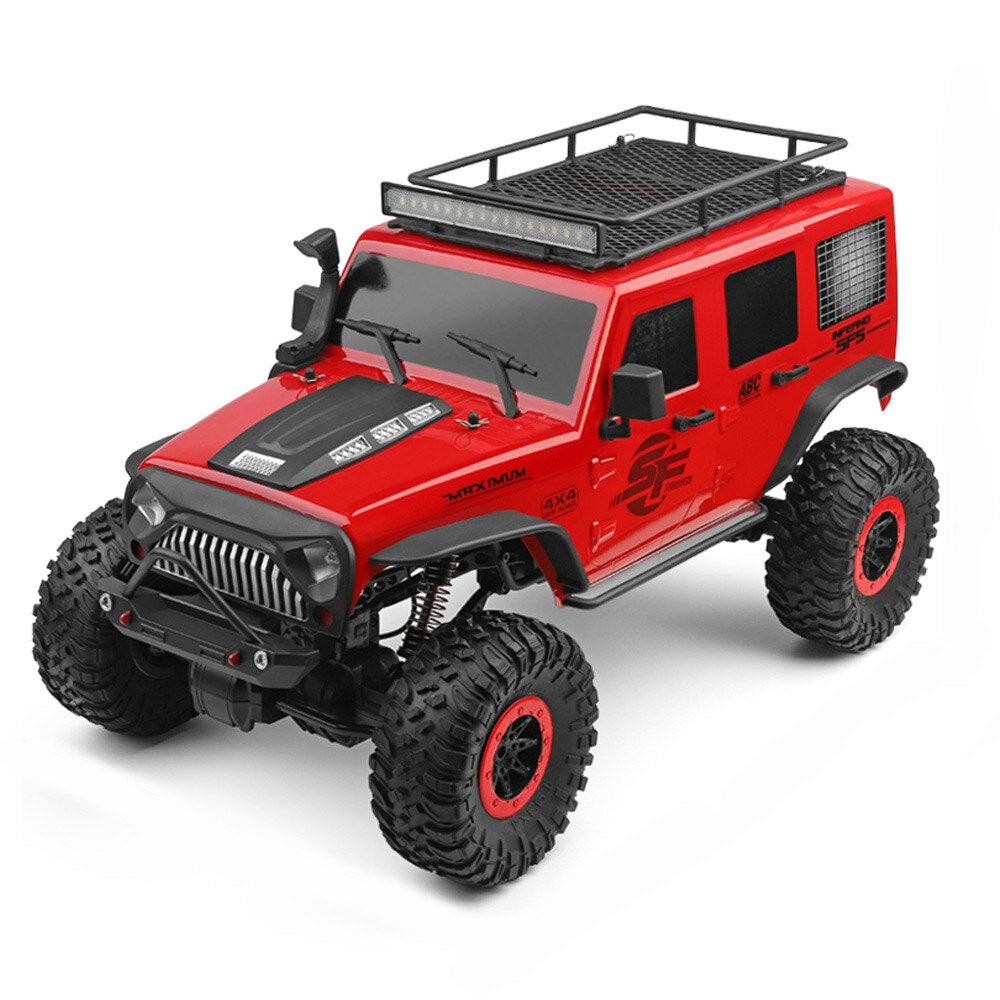 1/10 2.4G 4X4 Crawler RC Car Desert Mountain Rock Vehicle Models With Two Motors LED Head Light 7.4V 1200mAH