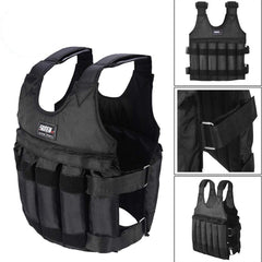 Weighted Vest Adjustable Gym Exercise Training Fitness Jacket Workout Boxing Waistcoat Accessories
