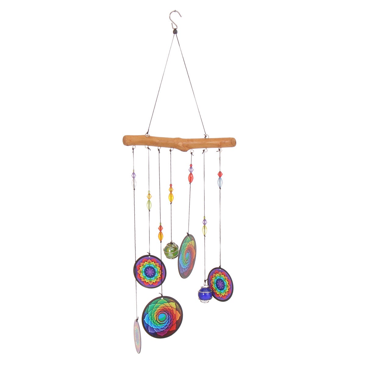 Wind Chime Wooden Creative Alloy Sheet 60cm Printing