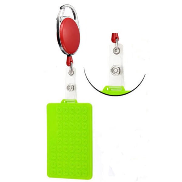 Retractable Reel Keyring Clip Carabiner Recoil Key Ring Chain ID Card Holder