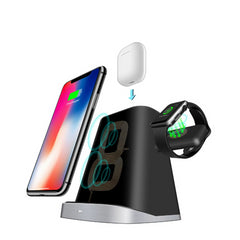 3 IN 1 Qi Wireless Fast Charging Dock Station For Iphone XR XS X 8 For Samsung S10E Apple Watch 2/3/4 - JustgreenBox